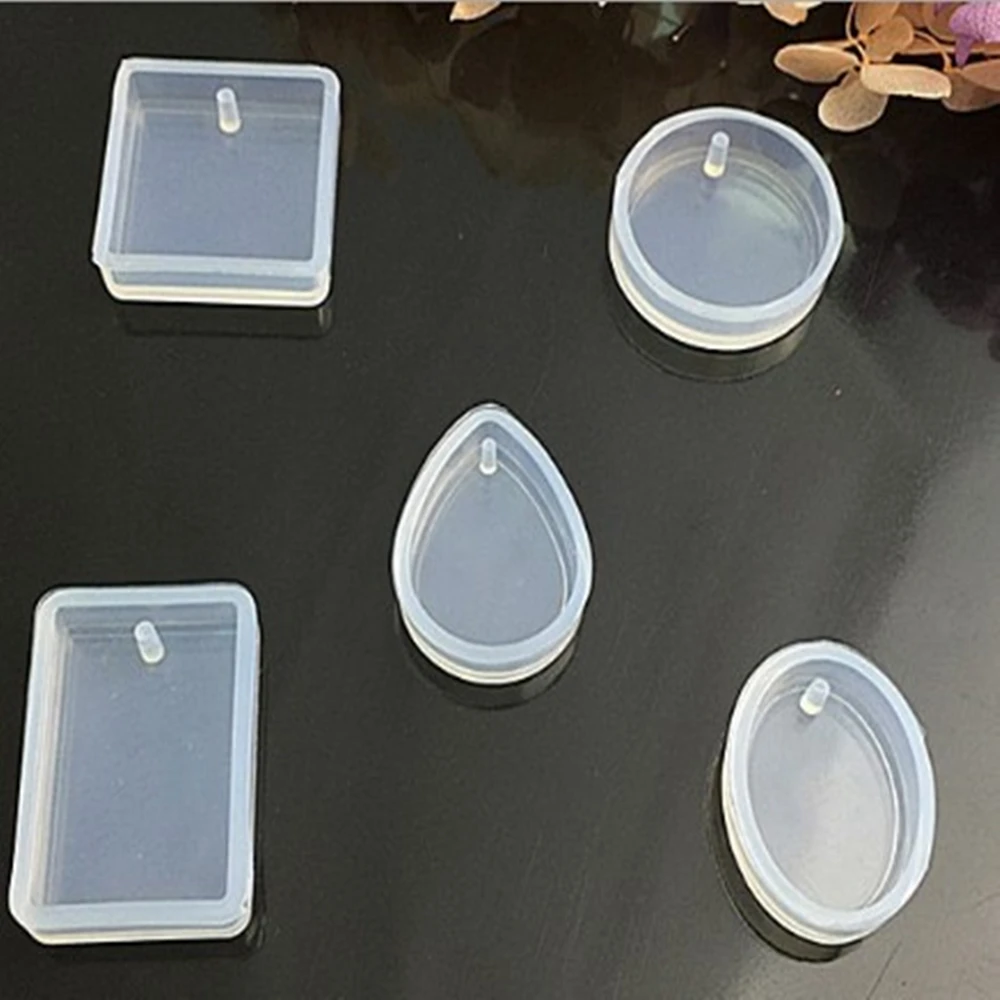 1/5 PCS/Set Pendant Silicone Mold Epoxy Resin Silicone Mould Handmade Tool Epoxy Resin Molds DIY Jewelry Making Kit Wholesale