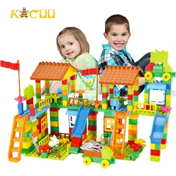 Big Size Building Blocks Amusement Park Construction Building Toys DIY Brick Assembly Bricks For Children kids Gift