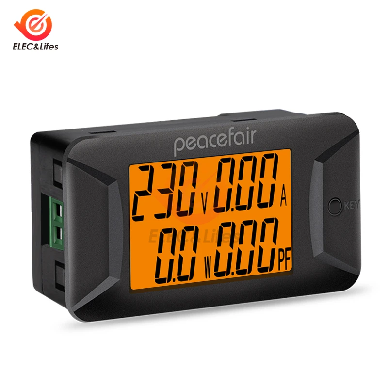 PZEM-028 AC 40-400V 0-100A cyfrowy multimetr napięcie prądu miernik mocy Instrument elektryczny miernik współczynnika mocy