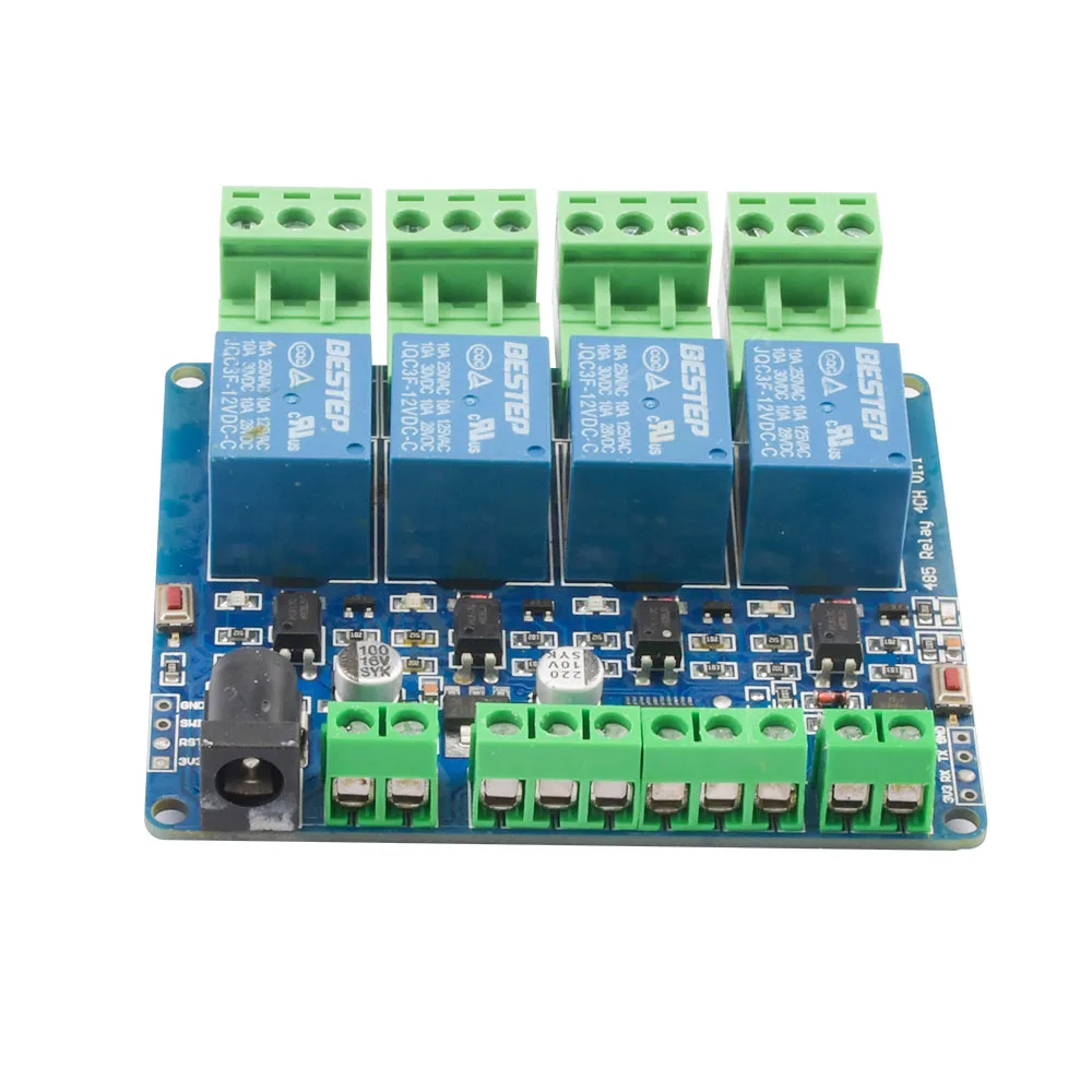 Modbus RTU 12V 1/2/4/8 Channel Relay Output Board Switch Input RS485 TTL Communication Network Expansion Board Relay Module