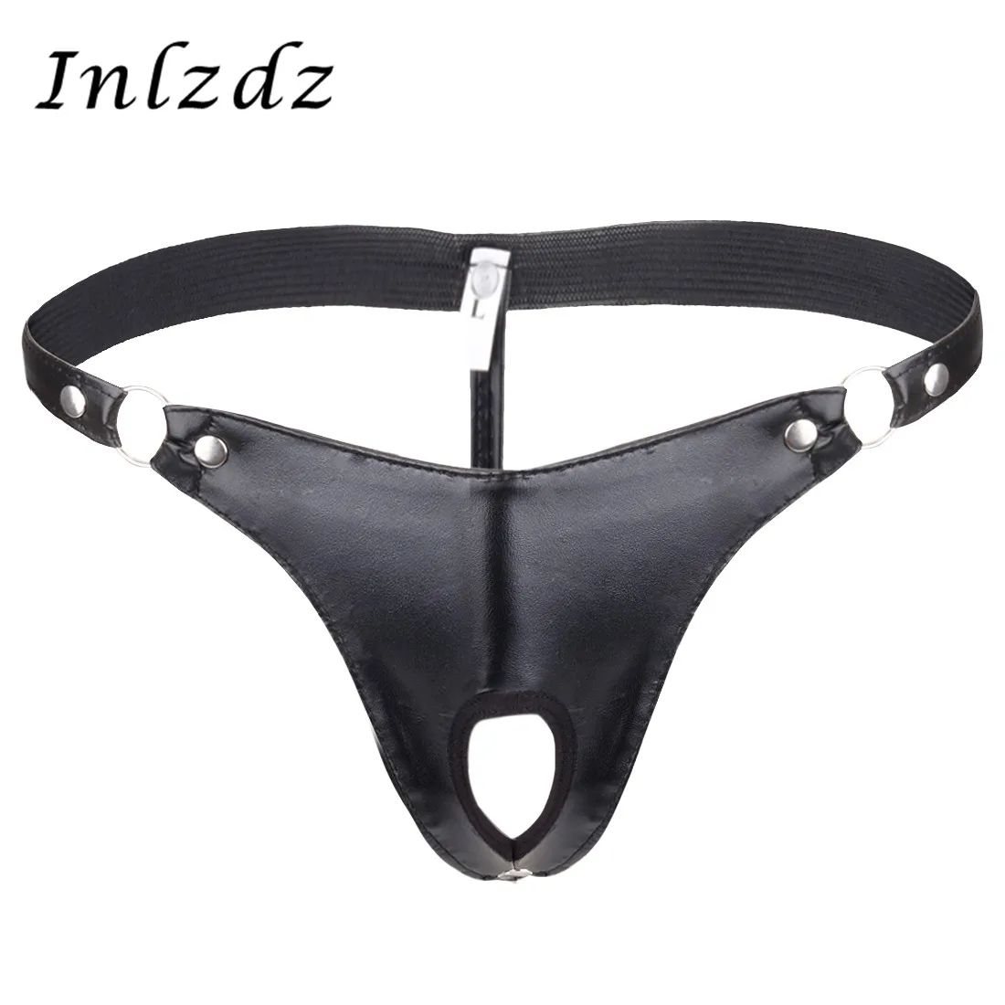 Mens Lingerie G-string Thong Panties for Sex Erotic Male Open Butt Bikini Briefs Underwear Sexy Underpants with Penis Hole