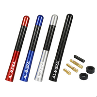 12cm Short Stubby Mast Carbon Fiber Radio Antenna Aerial For Nissan Almera G15 N16 Accessories Car Styling