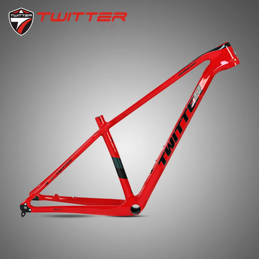 

27.5/29ERTwitter Warrio Pro Full Carbon Fiber Mountain Rack Frame Barrel Shaft 148mm Boost Disc Brake Bike Frame Bicycle Parts