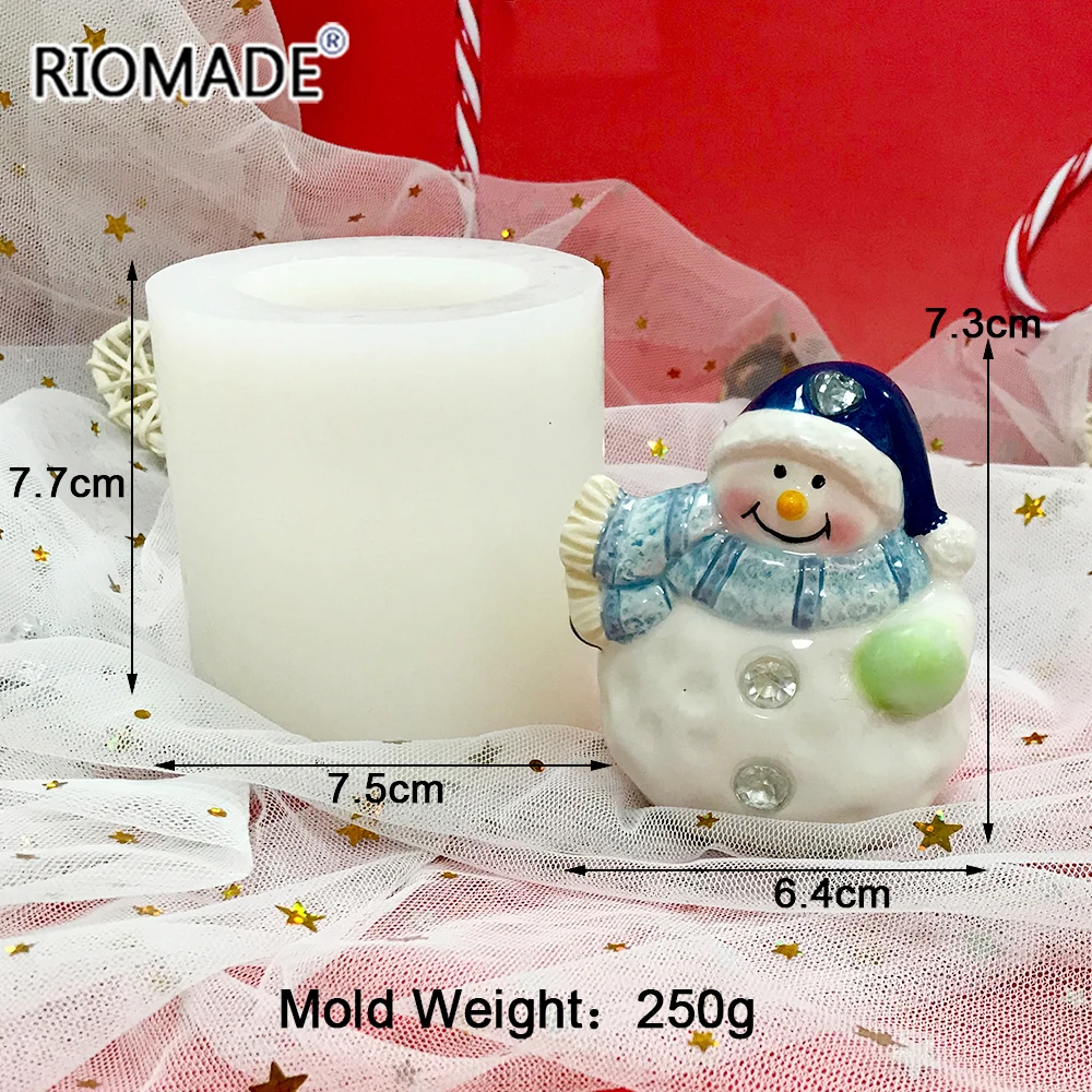 Christmas Cake Model Snowman Silicone Mold For Fondant Cake Decorating Tools Chocolate Dessert Mousse Kitchen Baking Mould