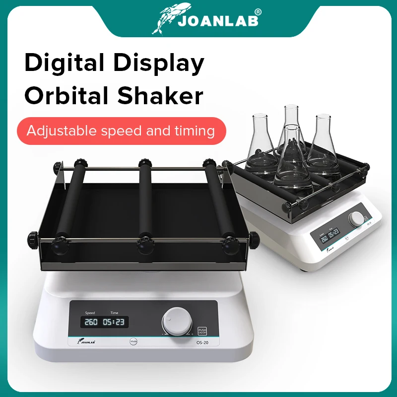 JOANLAB LCD Display Shaker Lab Multi-purpose Horizontal Swing Speed Oscillator Lab Adjustable Speed Laboratory Orbital Shaker