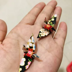 100PCS Premade Origami Cranes 4.5CM Supermini Finished Washi Paper Doves Birds DIY Mother's Day Creative Gift Home Decorations