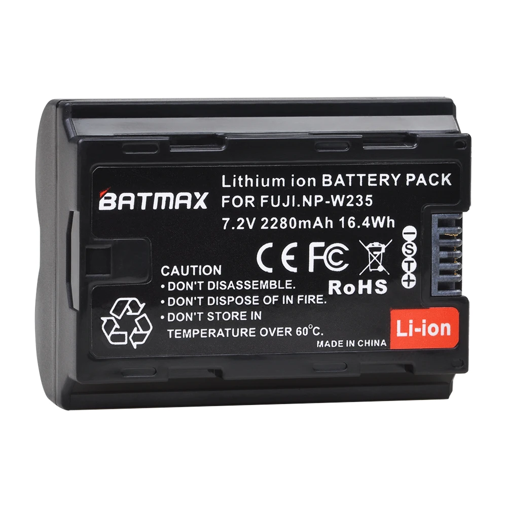 2280mAh NP-W235 NP W235 Battery Akkus for Fujifilm X-T5, X-T4, GFX 100S, X-H2S, GFX 50S II, VG-XT