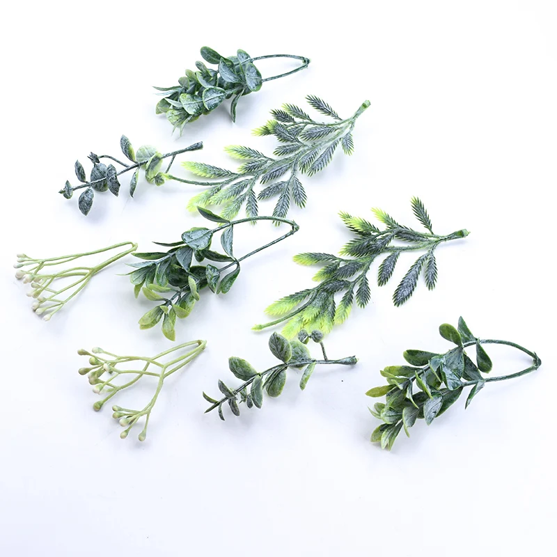 20pcs Wholesale Artificial Plants Wedding Bridal Accessories Clearance Christmas Decorative Flowers Wreaths Home Decor Diy Gifts