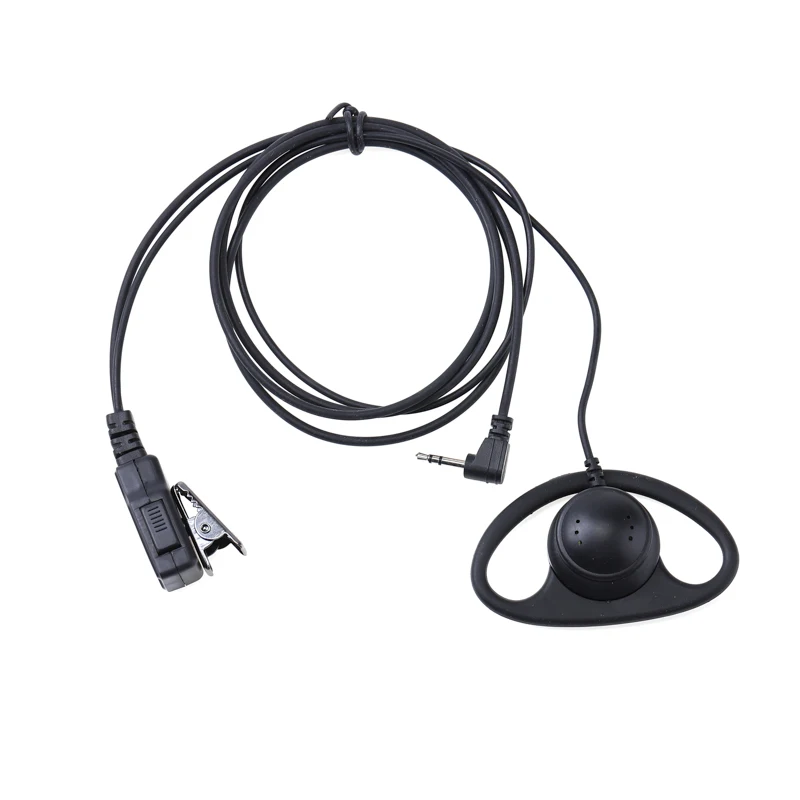 Auriculares de seguridad en forma de D, audífonos PTT con micrófono de 1 pin para Motorola Talkabout Tlkr T92 H2O T42 T62 T82 Extreme, Radio bidireccional