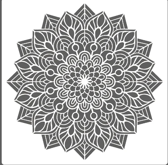 Форма для рисования "мандала", 30 х30 см