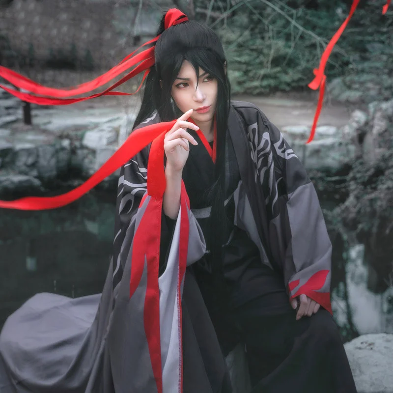 2019 Mới Ngụy Wuxian Các Yiling Thượng Phụ Cosplay Đại Kiện Tướng Cờ Vua Quỷ Canh Tác Trang Phục Ngụy Wuxian Mộ Đạo Tử Thôi Trang Phục nam