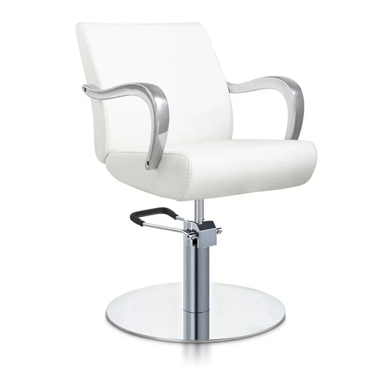 

White Ladies Barber Chair New Style Barbershop Hydraulic Hairdressing Chairs Hair Commercial Salon Furniture Multifunctional