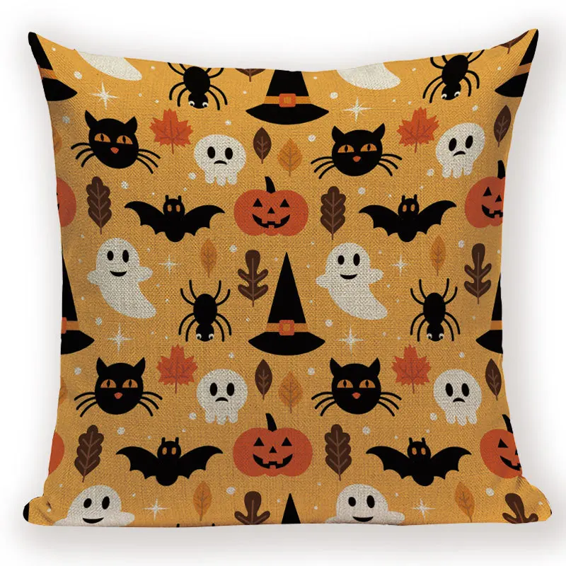 Merry Halloween Trick or Treat Happy Halloween Demon Creative  Festival Decor Home Adult Birthday Decoration Bed Cushion Cover