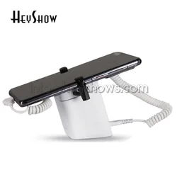 White Mobile Phone Security Anti-Theft Alarm with Display Stand Secure Burglar Alarm System Holder for Smart Phone