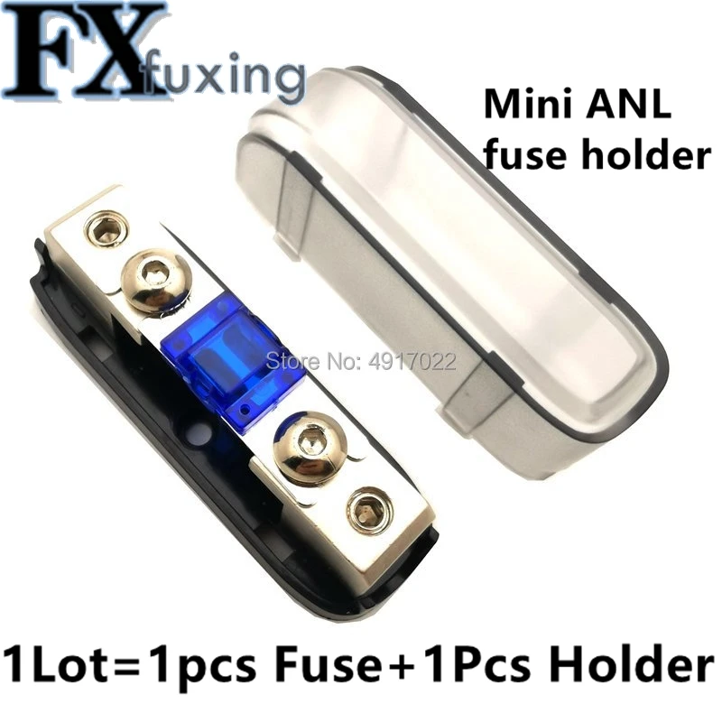 1set Car Audio Auto Mini ANL AFS Car Fuse Holder Block with Fuse 20A 30A 40A 50A 60A 80A 100A 150A 200 MINI ANL 32V Good Quality