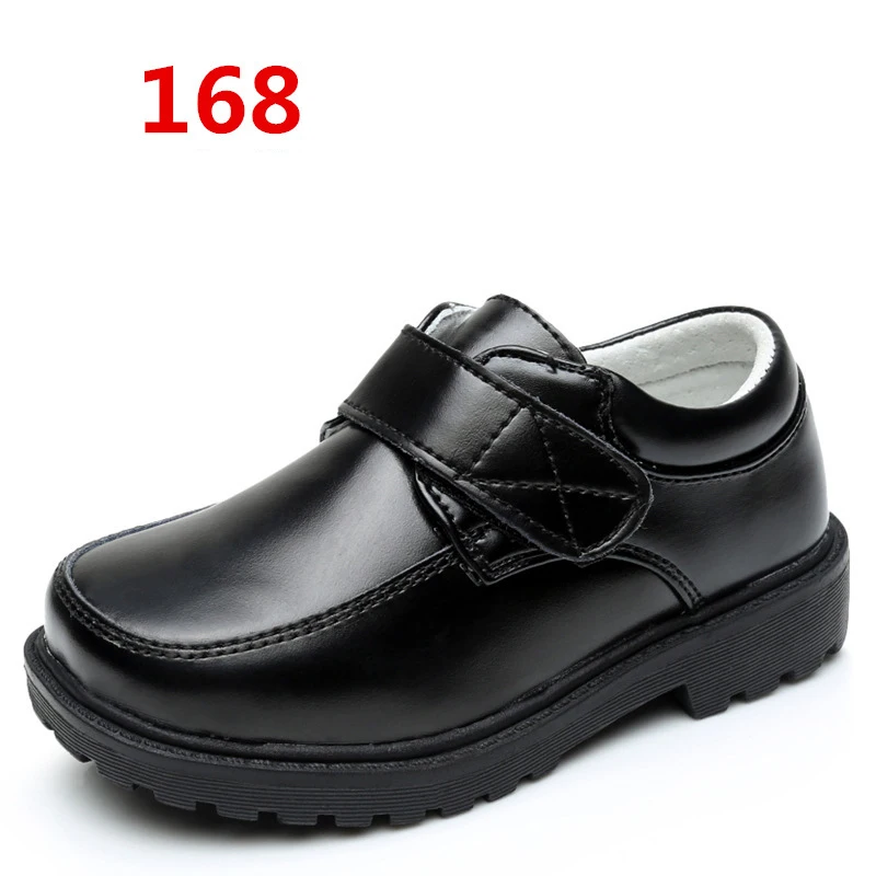 Children leather shoes boys real cowhide black shoes primary and middle school students performance etiquette shoes