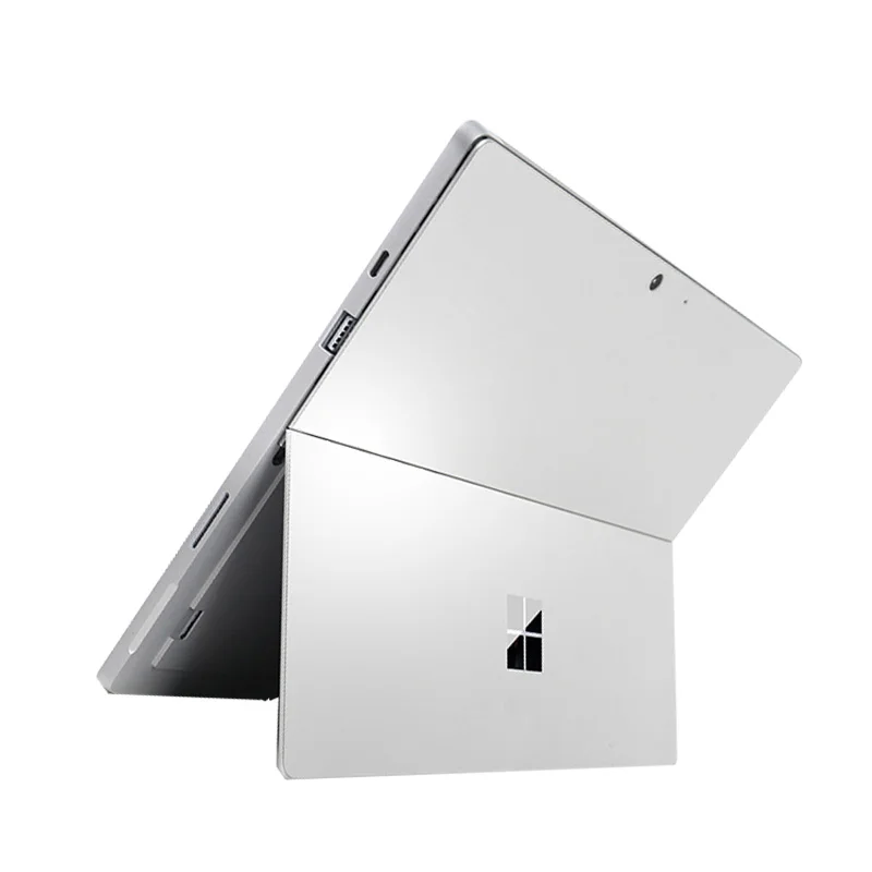 XSKN voor Microsoft Oppervlak Pro 7 Ultra Dunne Pure Silver Back Sticker Decal Skin Protector