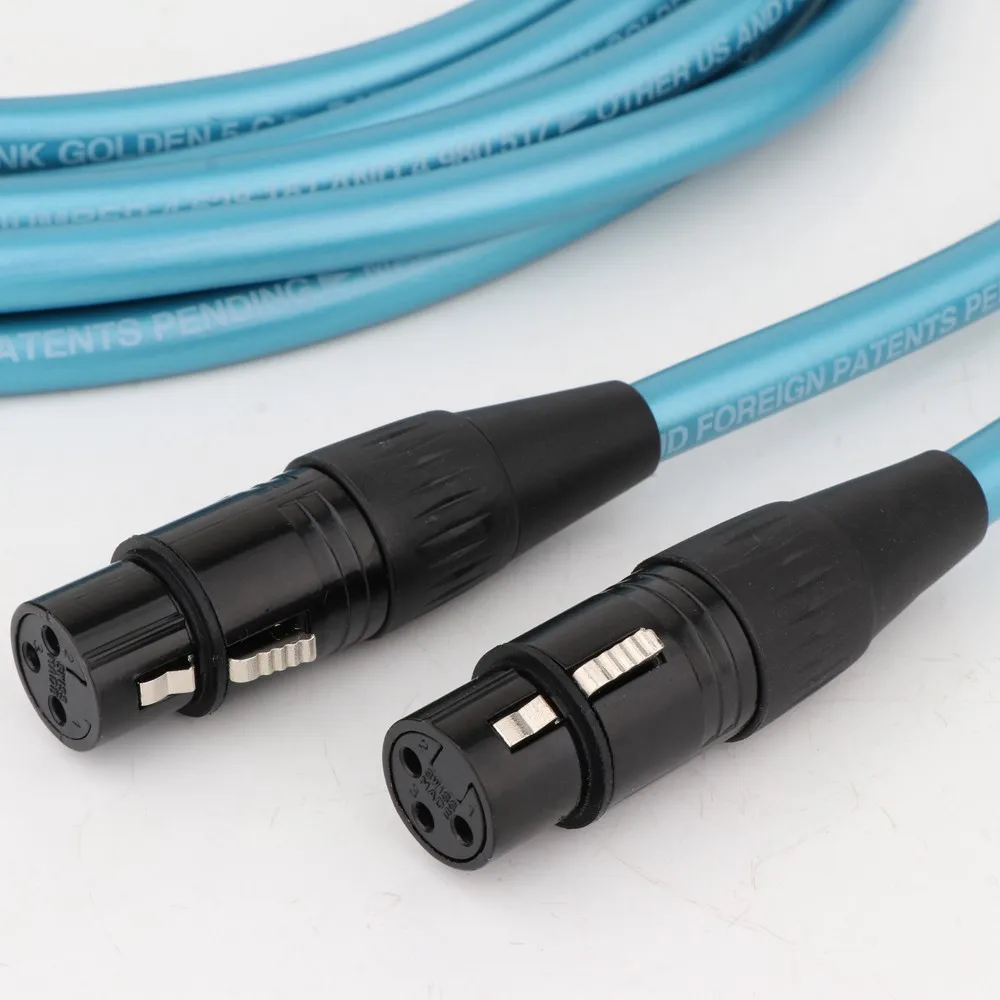 Hifi XLR Cable Cds Cross 3pin xlr balanced Audio Cable Audio Amplifier CD DVD Player XLR balanced Interconnect Cable