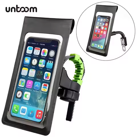 360&deg; Rotation Waterproof Bicycle Phone Bag Case Touch Screen Bike Handlebar Phone Holder Motorcycle Rearview Mirror Phone Stands