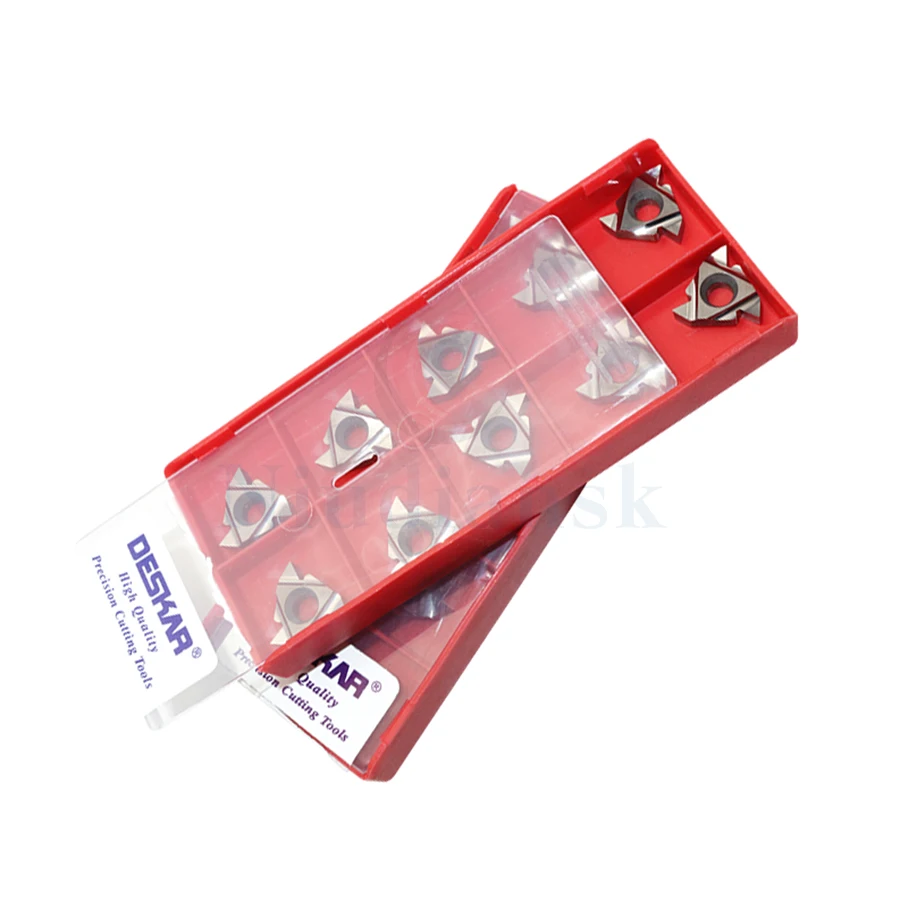 CNC Tornio 16ER AG55 AG60 K15 16IR AG55 AG60 K15 Filettato Inserti In Metallo Duro Utensili di Tornitura CNC Per La Lavorazione di Rame E di alluminio