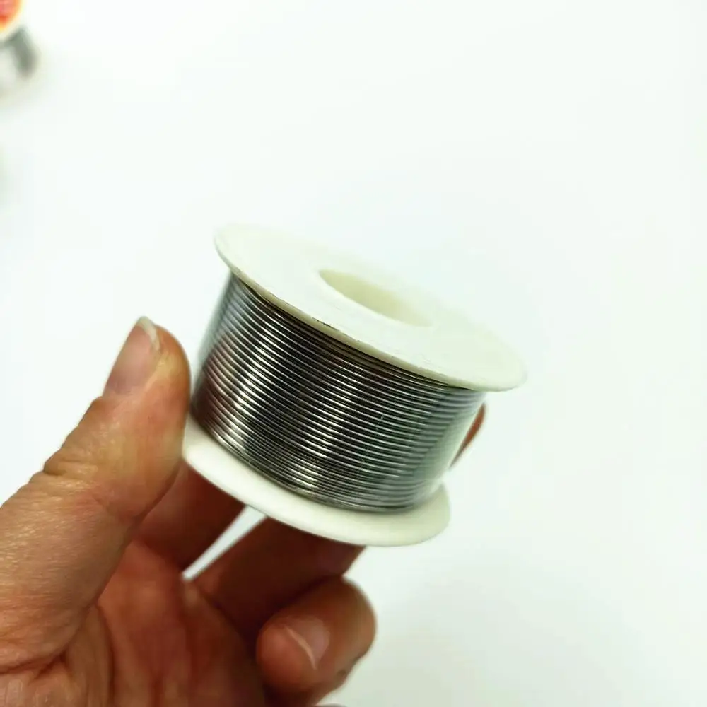 100g 0.5/0.6/0.8/1/1.2mm 63/37 FLUX 2.0% 45FT Tin Lead Tin Wire Melt Rosin Core Solder Soldering Wire Roll No-clean