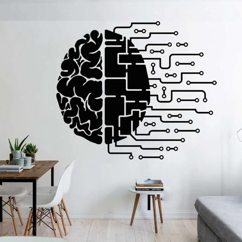 Technology Circuit Board Wall Sticker Computer IT Decoration Software Science Company Office Decoration Fashion Vinyl Wall Decal