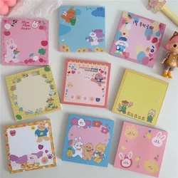 Cute Cartoon Rabbit Bear Memo Pad Decoration Scrapbook Diary Message Note Paper To Do List Notepad Stationery