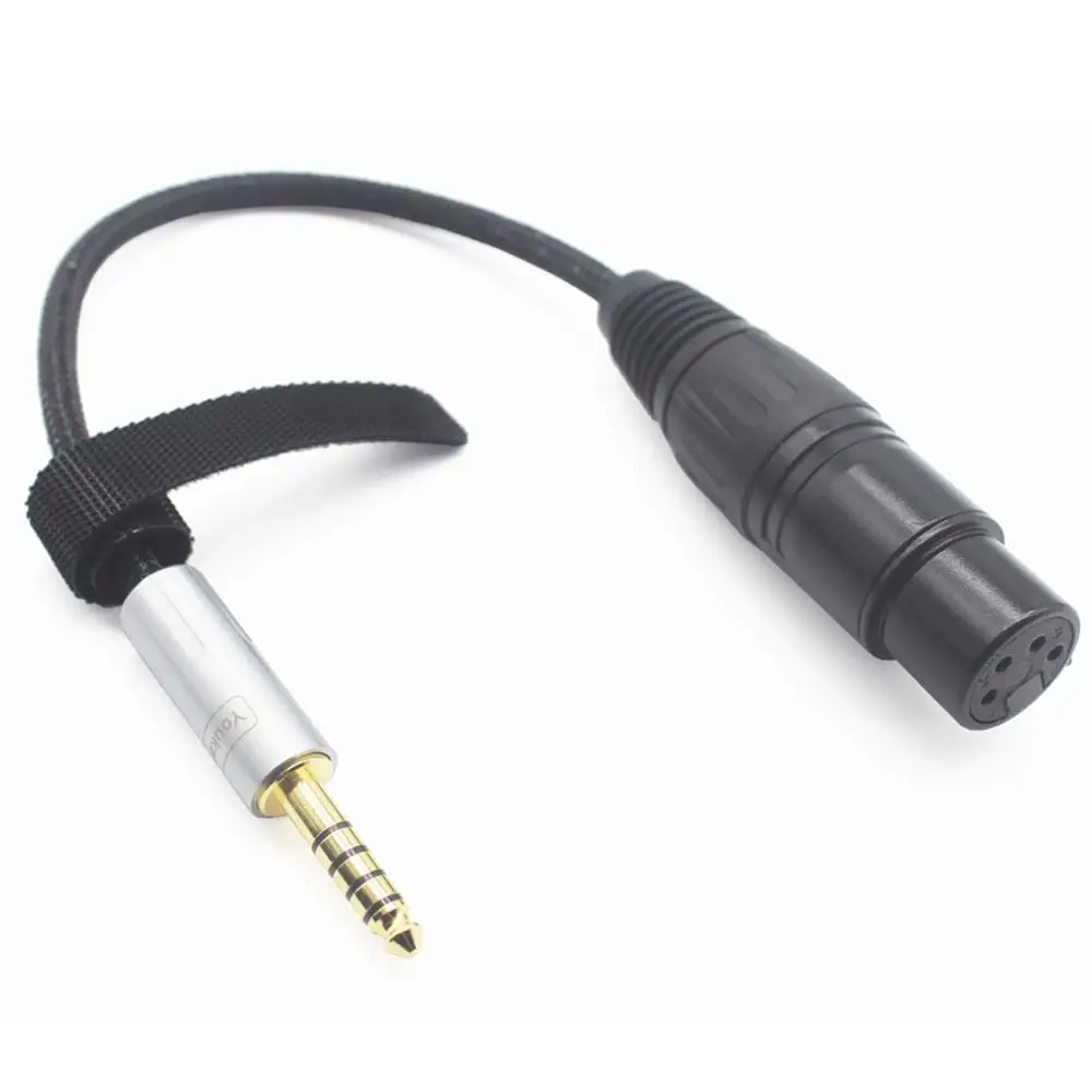 4.4mm to 4 pin XLR Female Headphone 8 Core Adapter Cable for WM1A NW-WM1Z PHA-2A 15cm