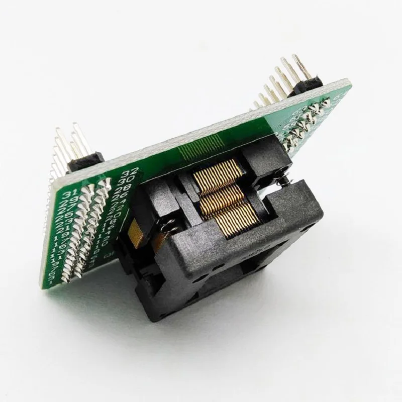 QFP64/TQFP/LQFP64 64pin Open-top Structure Burn in Socket Pitch0.5 Test Flash Programming ZIF adapter 64pin connector seat 5-30V