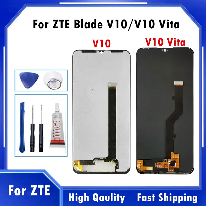 

100% Tested 6.26" For ZTE Blade V10 Touch Screen Digitizer LCD Display Assembly Repair Parts For ZTE V10 Vita LCD Screen