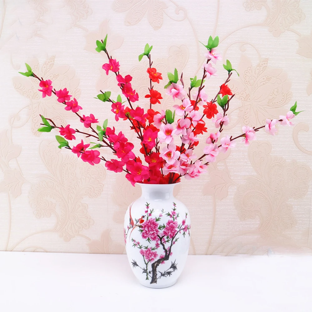 

5pcs artificial peach flower bouquets