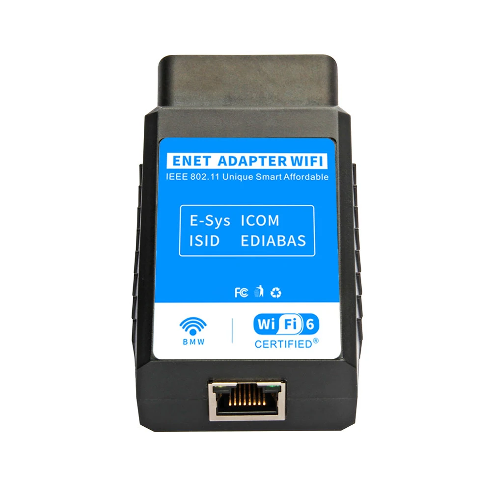 Enet Wifi Adapter for BMW F/G/I Series Obd2 Wifi CarPlay Compatible for BimmerCode,Bootmod3,MHD Work with iOS,Android