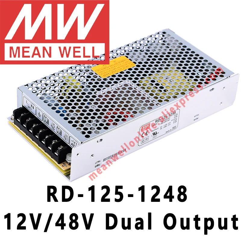 Mean Well RD-125 Series 125W Dual Output Switching Power Supply meanwell AC/DC 12V/24V