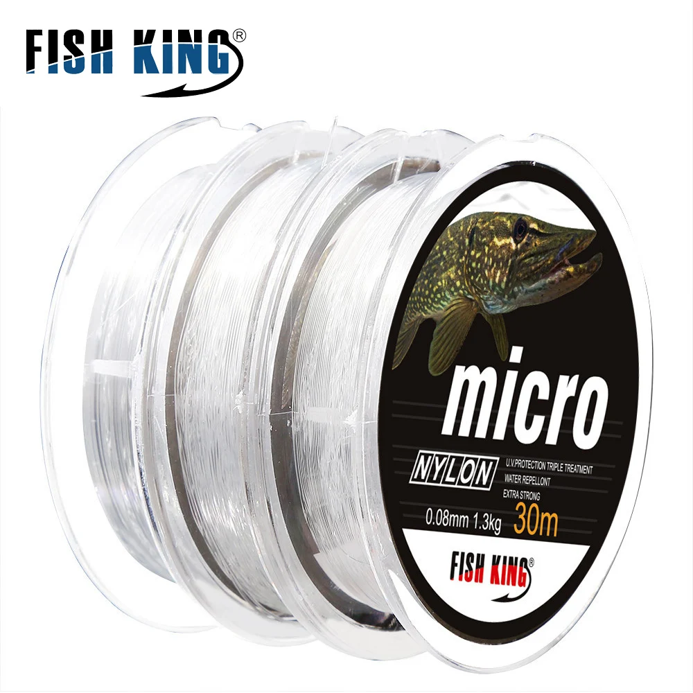 NGB 30M MICRO Nylon Ice Fishing Line 0.08mm-0.25mm 2.9LB-12.5LB Extra Strong Fishing Line For Winter Ice Fishing