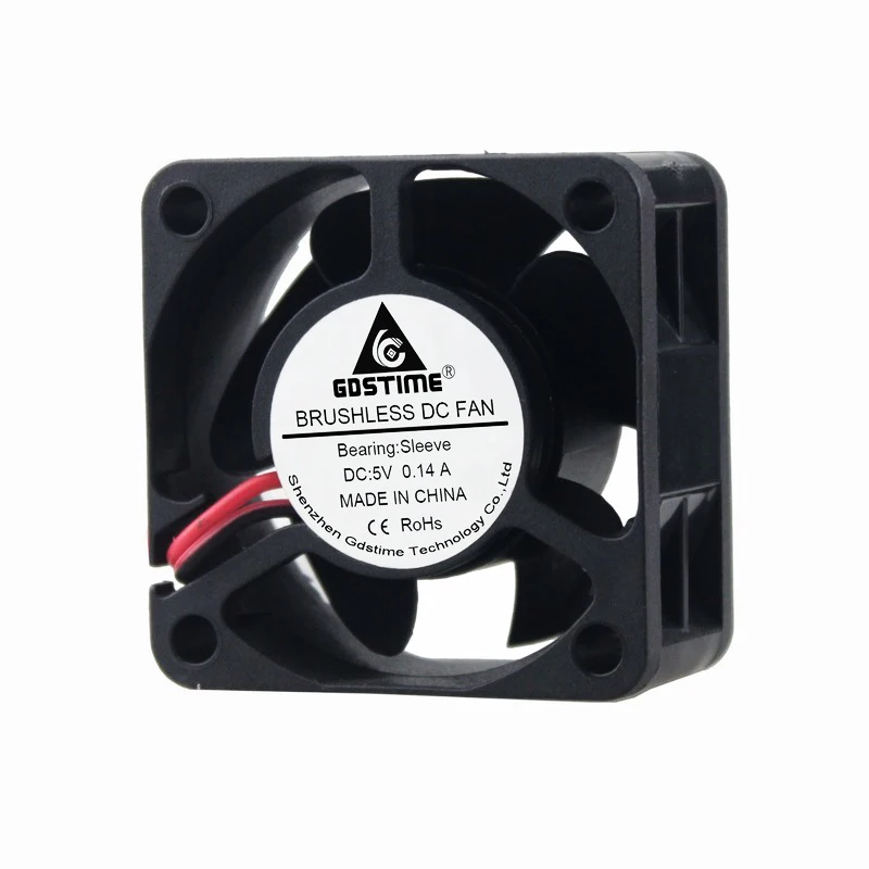 5pcs/Lot Gdstime 5V 40mmx20mm 4cmBrushless  DC Axial Heatsink Cooling Fan 40x40x20mm 40mm 3D Printer Exhaust Cooler Fan