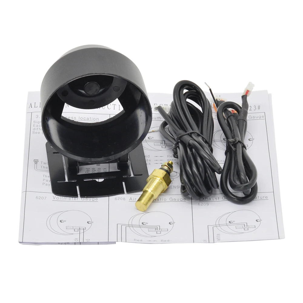 Dragon 60mm 2.5 Inch Stepper Motor Pointer Auto Car Water Temp Gauge  Modification Temperature Meter Instrument