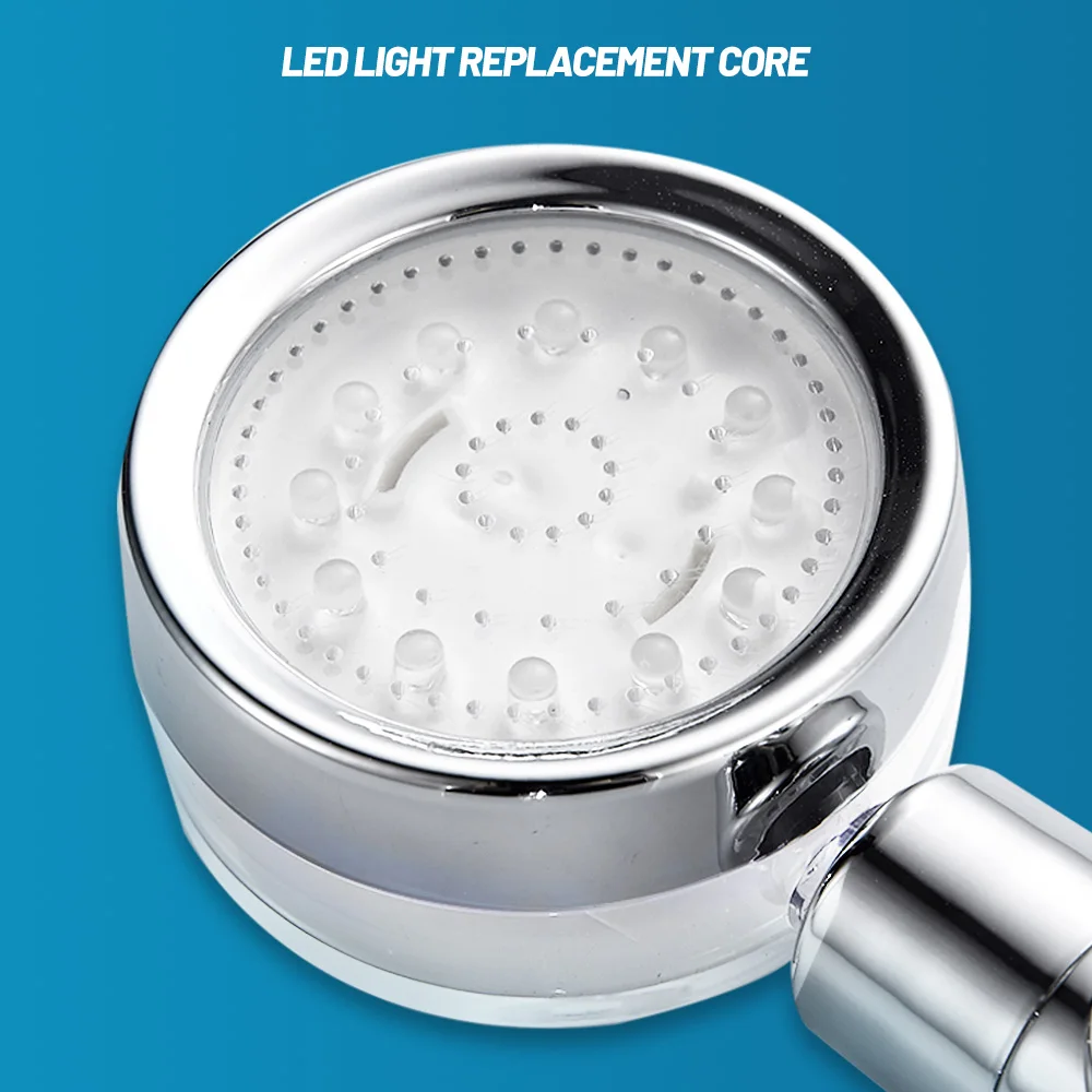 Zhang Ji New Style LED7 Color LED Shower Pressurization Handheld Shower High Pressure One Button Water Stop Button Shower Head