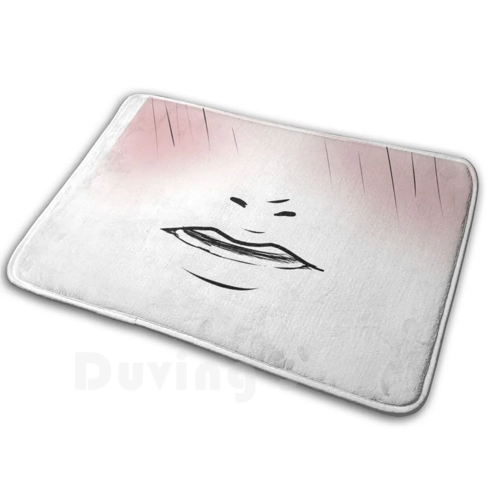 Blushing Soft Non-Slip Mat Rug Carpet Cushion Anime Manga Carpet Toon Webtoon Cartoon Comic Funny Demon Japanese Cute