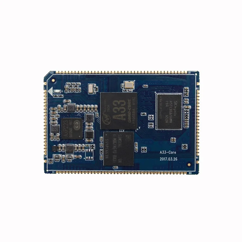 Arm core board stamp hole high with 1g memory 8g storage a33 Quad core Access control