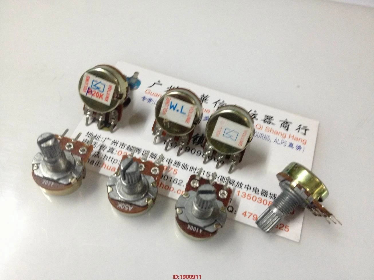 5pcs/lot 148-type single-potentiometer A20K A50K A100K A200K handle 15MM flower volume potentiometer