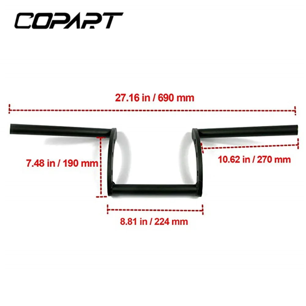 Manillar de barra de arrastre para motocicleta, 1 \