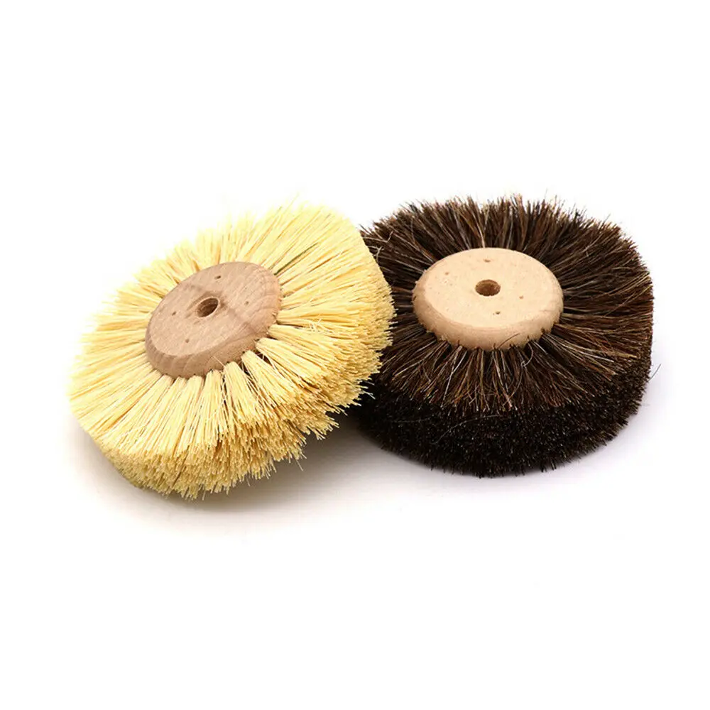 80Mm Sisal/ม้าผมแปรงลวดแปรงล้อ1/8 ''Shank สำหรับ Dremel โรตารี่