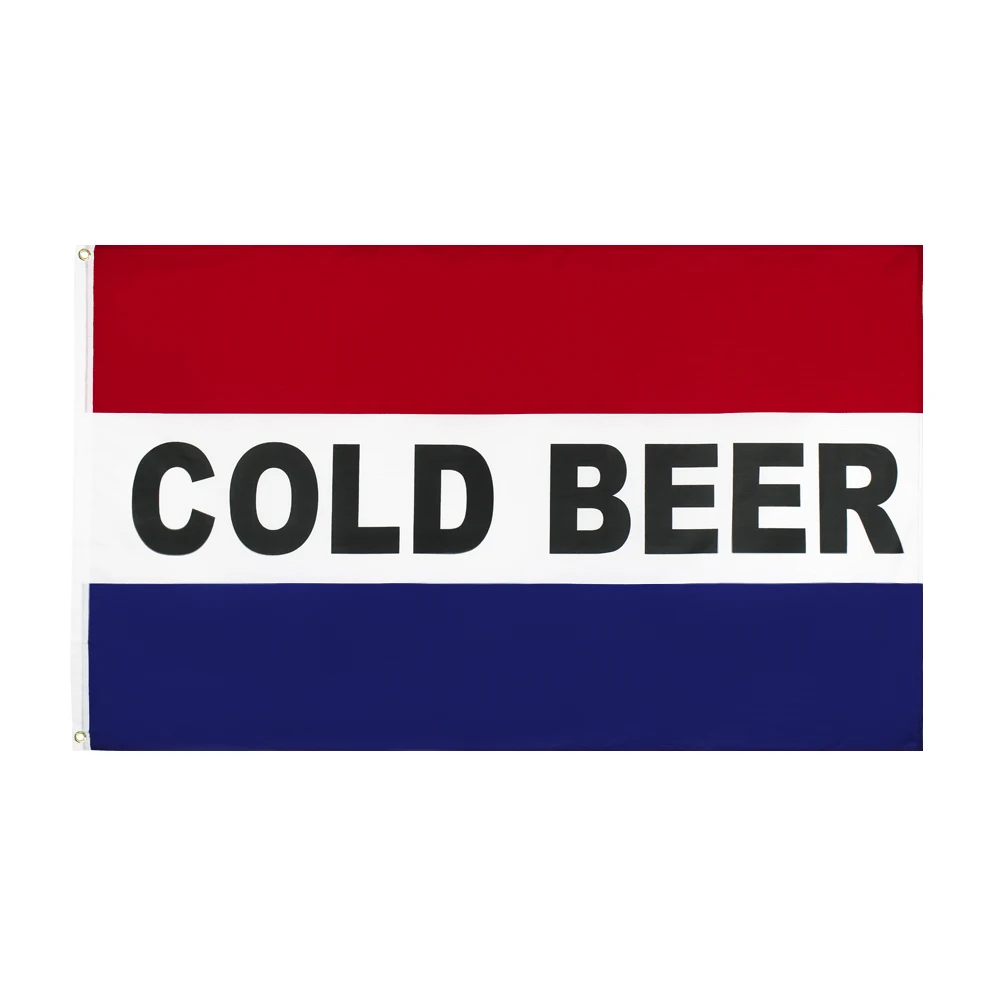 hanging 90*150cm 3x5 ft OPEN SALE WELCOME COLD BEER business flag for Decoration