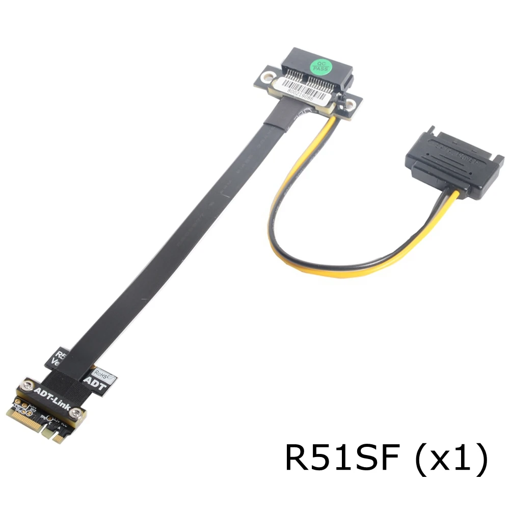 M.2 WiFi A.E Key Converter PCI-E 3.0 X1 X4 X16 Motherboard Expansion Cable Flexible Flat PCIe 16x to Wi-Fi Adapter Cable