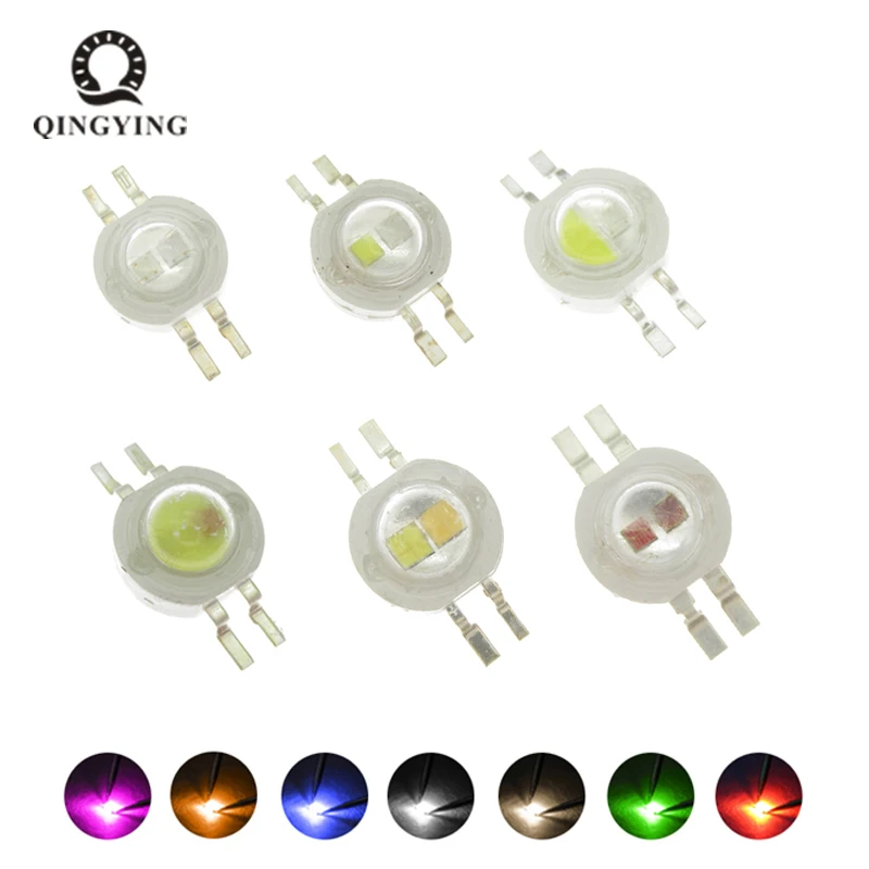 2*3W Bicolor Led Yellow White/Yellow Red/UV White/Red White/White Warm/ All Color Can Custom Produce for DIY Led Light