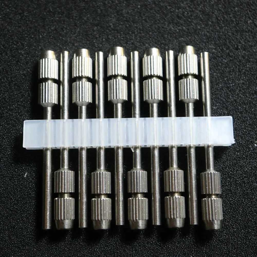 10pcs Dental Lab Stainless Steel Shank Converter Adaptor Bur Drills Rotary Tool FG 1.6mm into HP 2.35mm