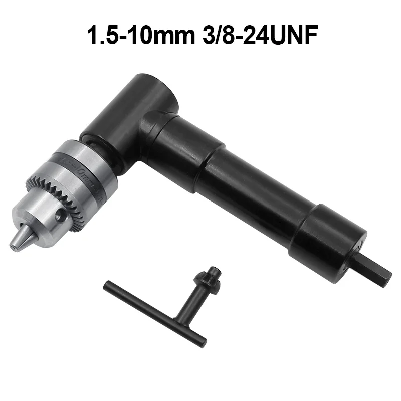 90 gradi Ad Angolo Retto trapano Elettrico Keyless mandrino a tre griffe angolo Trapano a Percussione Adattatore Ad Angolo Retto Bend Adattatore di Estensione