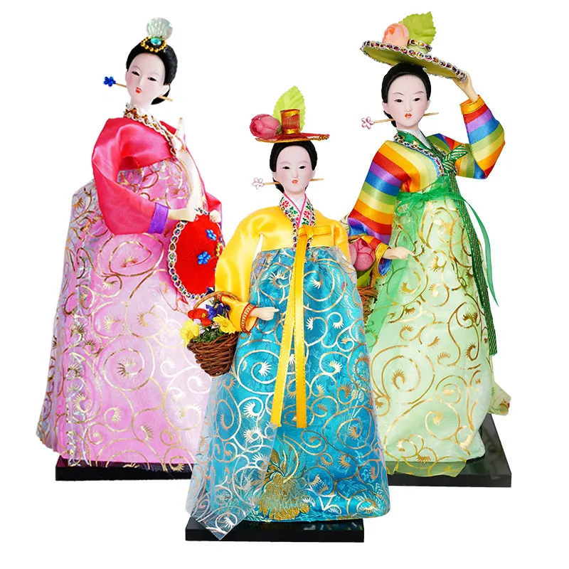 

30 CM Korean National Doll Wedding Creative Crafts Desktop Office Decoration Birthday Gift for Girl Friend Restaurant Furnishing