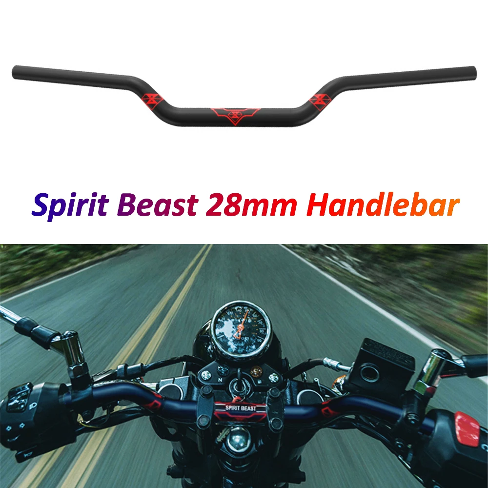 Spirit Beast Motorcycle Handlebar 28mm CNC Aluminum Alloy  Handle Bars for Yamaha Tmax 530 TRK 502 Monster 696 821 PCX CBR1000RR