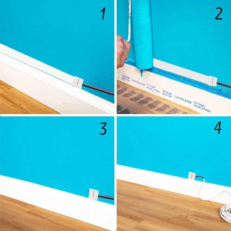 FrankEver 5 m/zestaw DIY OFC klej płaskie kabel głośnikowy 2 przewód miedziany poniżej 36 napięcia Led przewód Audio przedłużacz